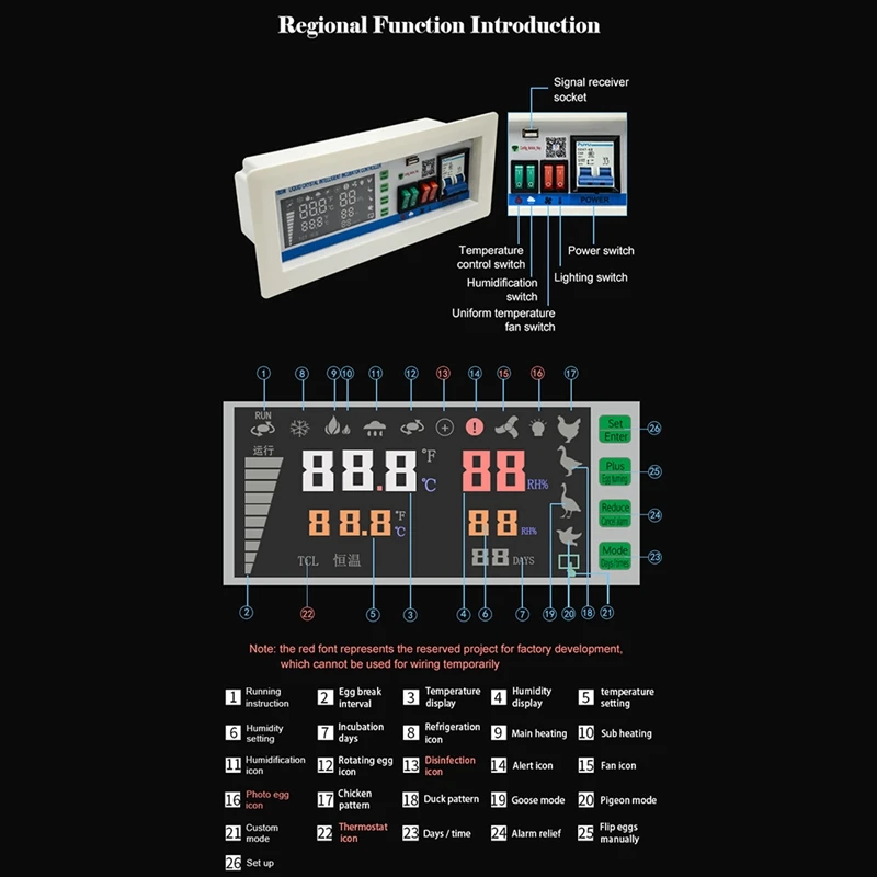 XM-18SW Egg Incubator Controller Thermostat Hygrostat App System Control Temperature And Humidity Controller