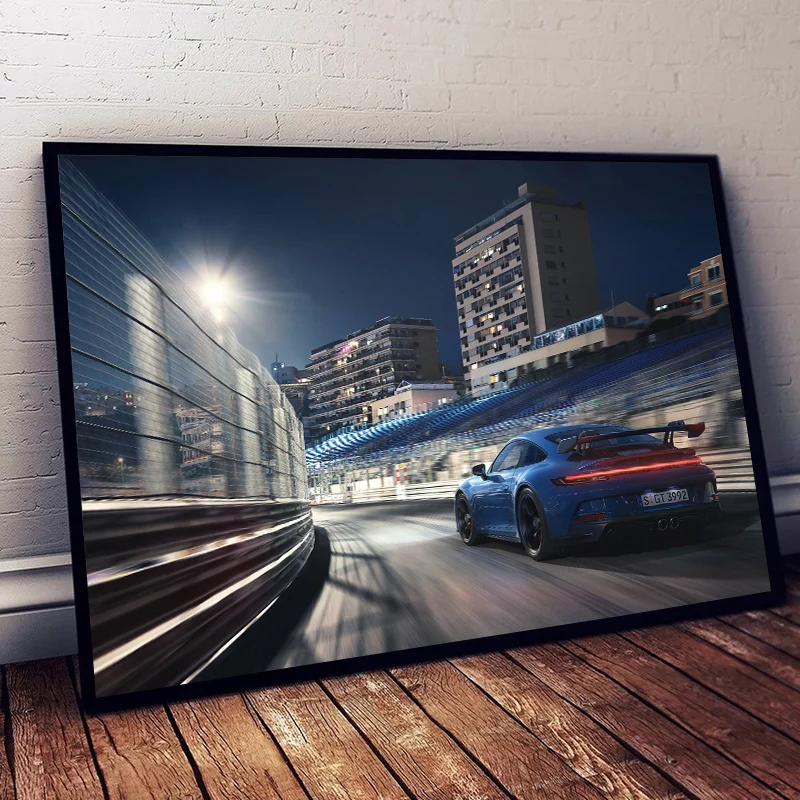 Luxury Performance Car Classic Sports Car 911 GT3 Series Canvas Print Posters For Room Living Art Home Wall Decor Modern Picture