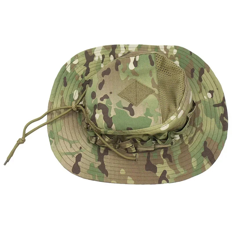 New Tactical Camouflage Boonie Cap Hunting Wide Brim Hat Men Outdoor Sports Fishing Hiking Sunshade Hat Foldable Soft Hats - Image 3