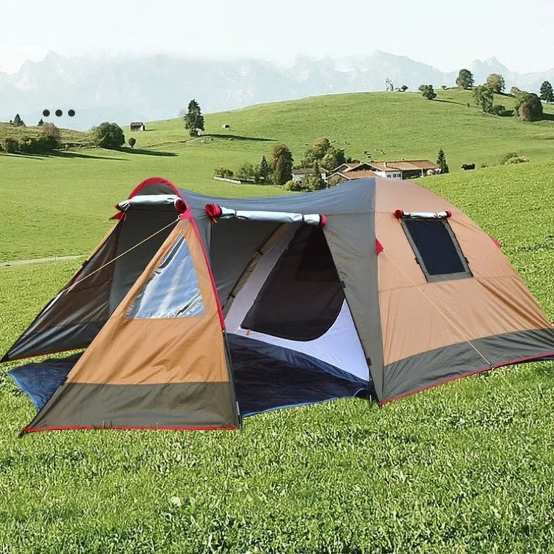 Großer, verdickter Sonnenschutz für den Außenbereich, zusammenklappbar, tragbar, Strandschutz, Campingzelte, leichtes Reisetzelt, Campingausrüstung