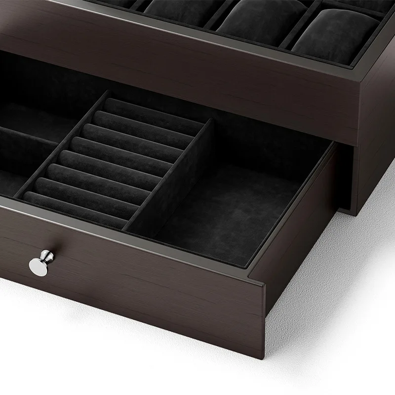 

Hxl jewelry watch display packaging box double layer multifunctional storage box