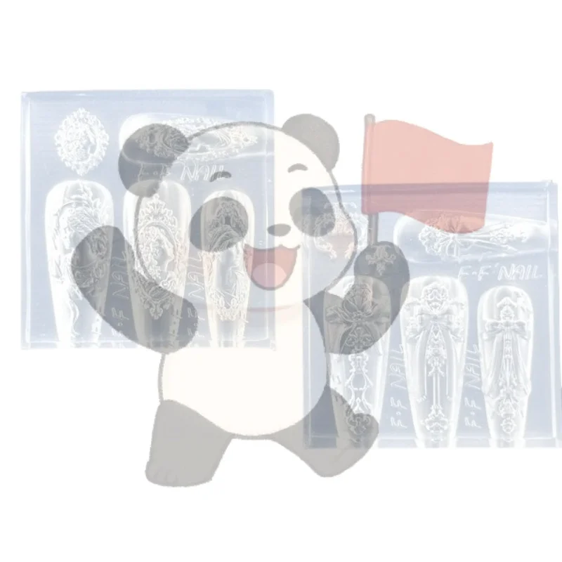 قوالب السيليكون للأظافر النمط الأوروبي الرمزية إطار صور قالب ثلاثي الأبعاد لتقوم بها بنفسك القوس تصميم قالب مانيكير مسمار الفن أداة زخرفة