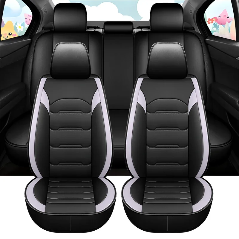 

Universal leather car seat covers full set for Toyota Corolla E150 Seat Leon Mk2 Mercedes W124 Renault Megane 2 accessories 2023