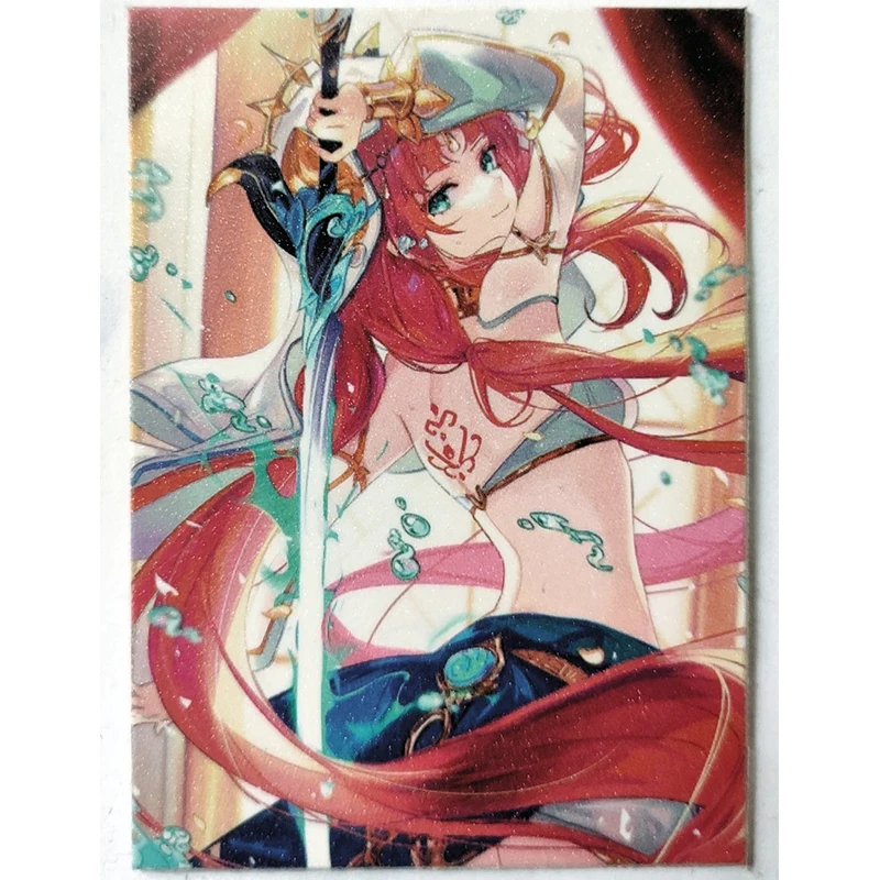 NEW Anime Goddess Story Colorful Girl World carte puzzle a doppia faccia Nilou Shenhe Kamisato Ayaka Eula tianyu regalo di compleanno