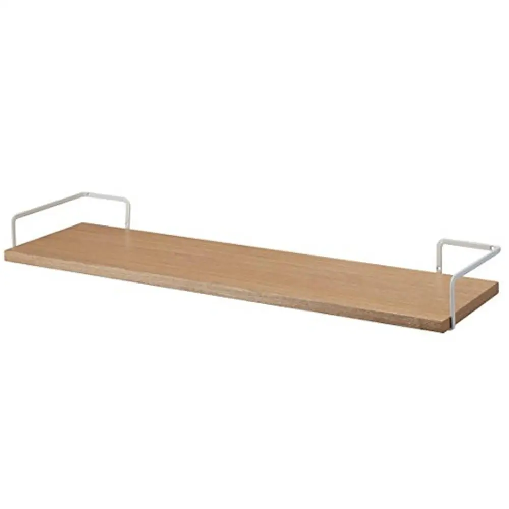 

Modern Floating Wood Shelf Bathroom Living Durable Wall Mount Rectangular 8.1"D x 29.9"W x 2.8"H