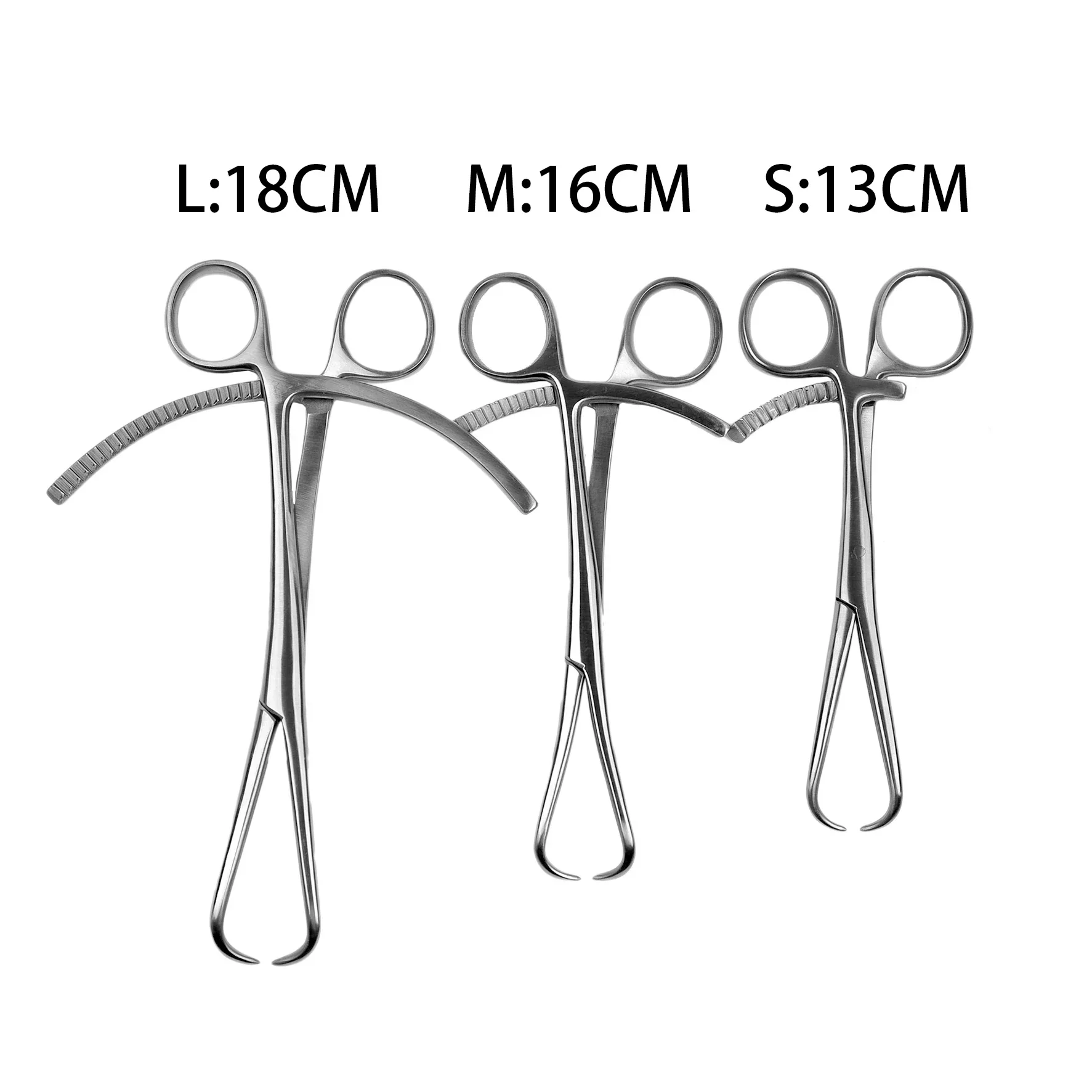 Pointed Bone Reduction Forceps Bone Forceps orthopedics Instruments Curved Surgical Long Ratchet Pointed Jaw Instruments