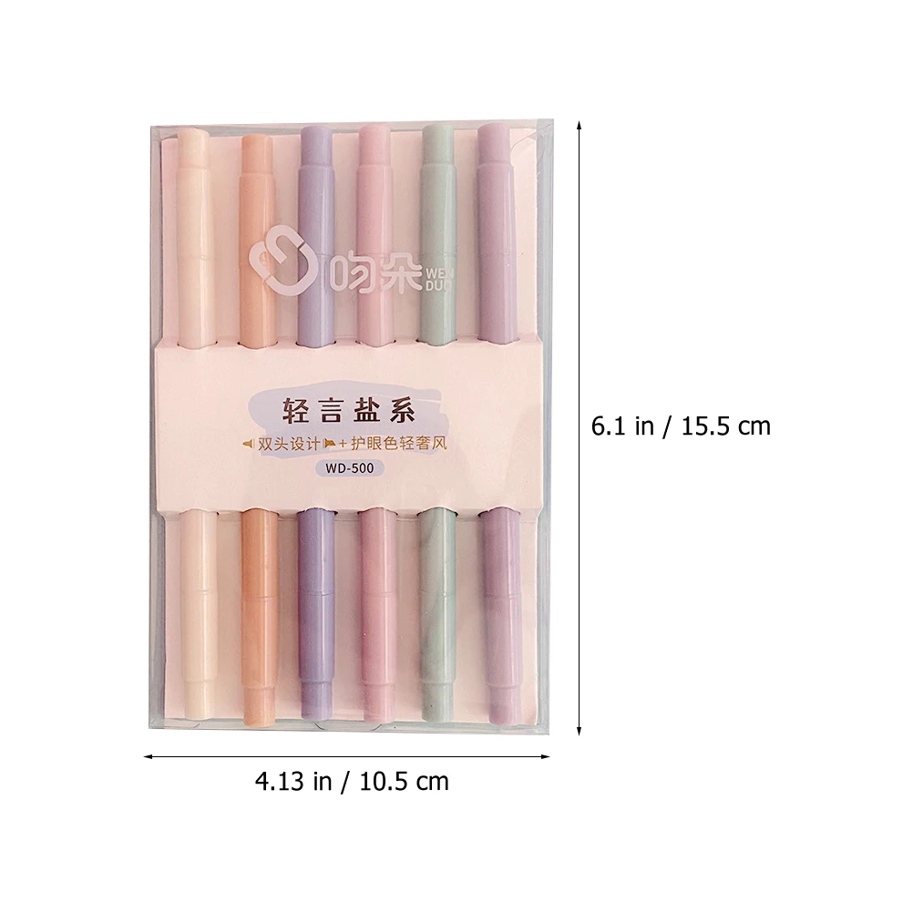 12 Buah Pena Stabilo Spidol Neon Perlengkapan Kantor Sekolah Multifungsi Mudah Dilepas Berbasis Air Warna-warni Tahan Lama