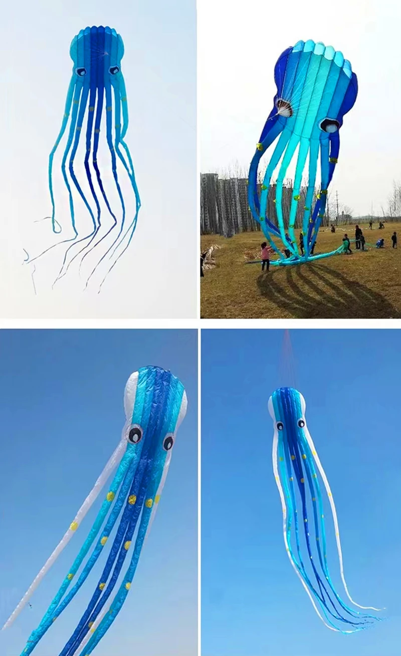 free shipping 23m octopus kite for adults kite professional kites factroy soft kites inflatable toys giant kites kitesurf Kidult