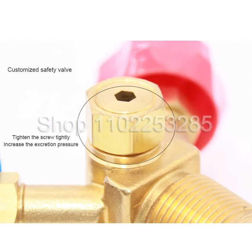 Special cylinder valve for recycling and filling/high and low pressure claw valve/explosion-proof refrigerant bottle mouth valve