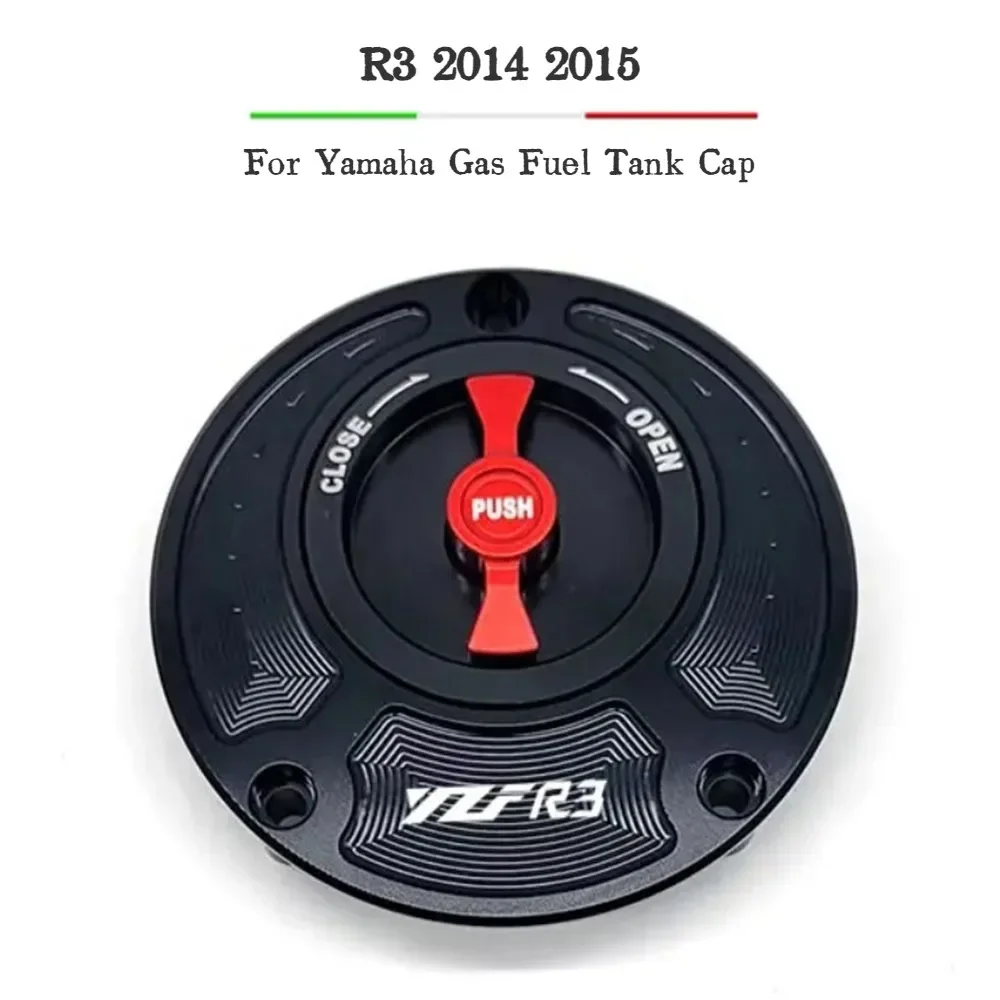 

Для Yamaha R3 2014 2015 крышка топливного бензобака с ЧПУ алюминиевые аксессуары для мотоциклов без ключа 6 цветов