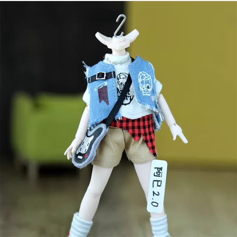 

Snail 1/12 12 Points OB11 Clothes Street Rock Hats T-shirts Vests Backpacks Pants Model Ashi 2.0 UFDOLL P9 P10 Body In Stock