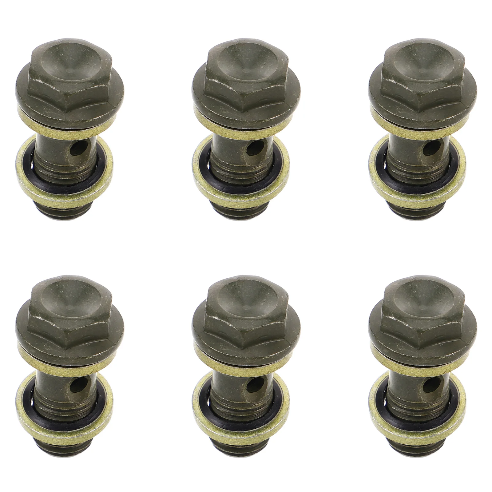 6pcs 브레이크 펌프 파이프라인 볼트 M10X1.25 금속 오토바이 Atv 스쿠터 파이프라인 피팅 키트 범용 호환성 누출 방지