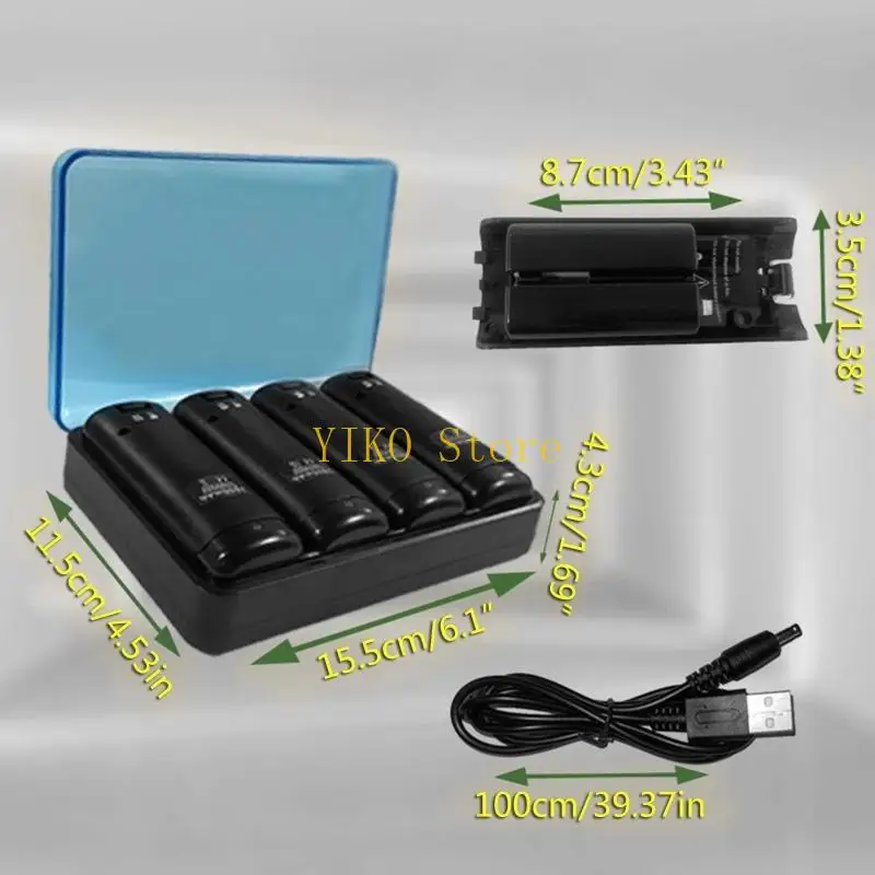 K32C شحن Dock Gamepad Controller 4 منافذ محطة شاحن