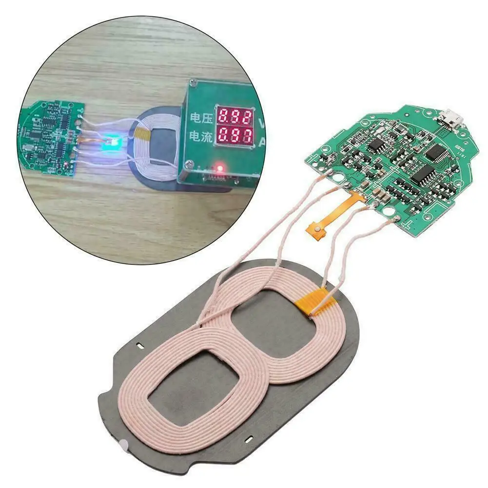 

10W Fast Charging Wireless Charger Transmitter Module Coil PCBA Circuit Board