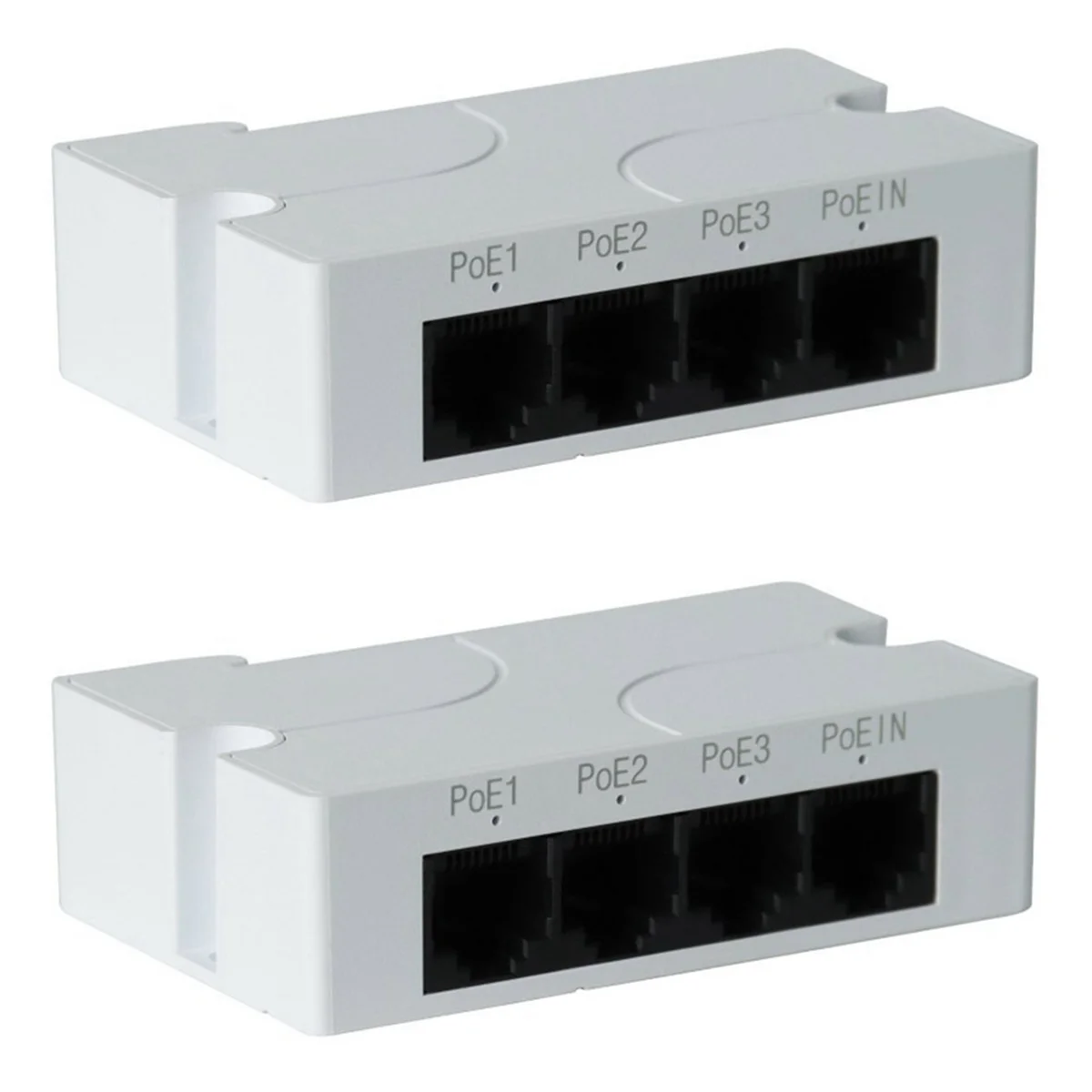 1 To 3 Port Poe Extender Passive Cascadable IEEE802.3Af For IP Port Transmission Extender For POE Switch NVR IP (2Pcs)