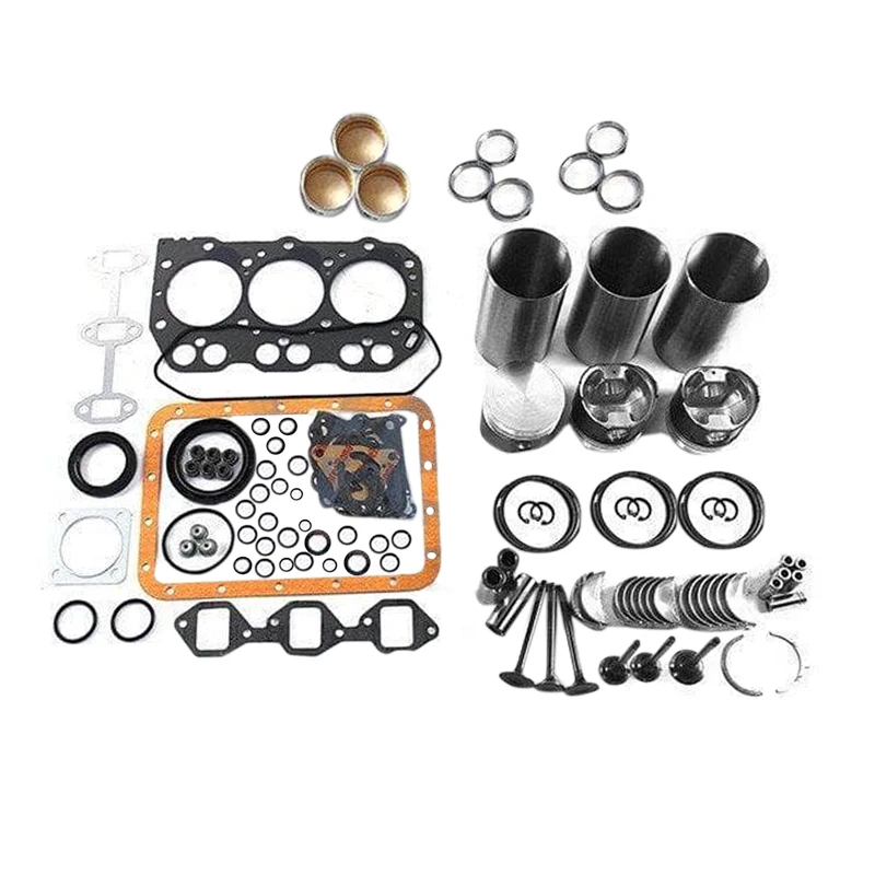 Overhaul Rebuild Kit 3D84-1F 3D84-1GA Compatible with Komatsu Engine Excavator