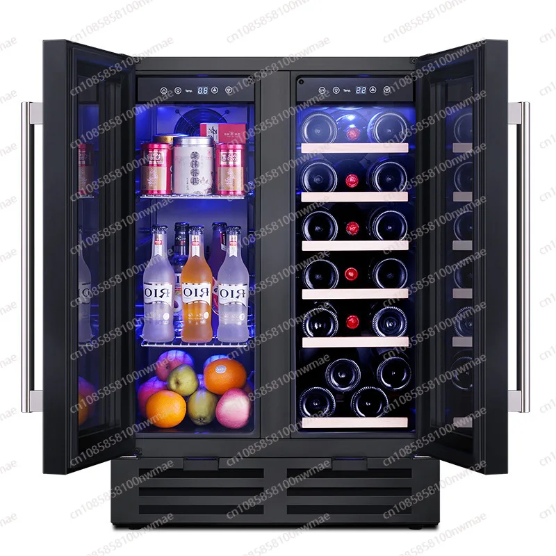 

Small red wine thermostatic wine cabinet electronic wine cabinet, large capacity double door with lock living room household