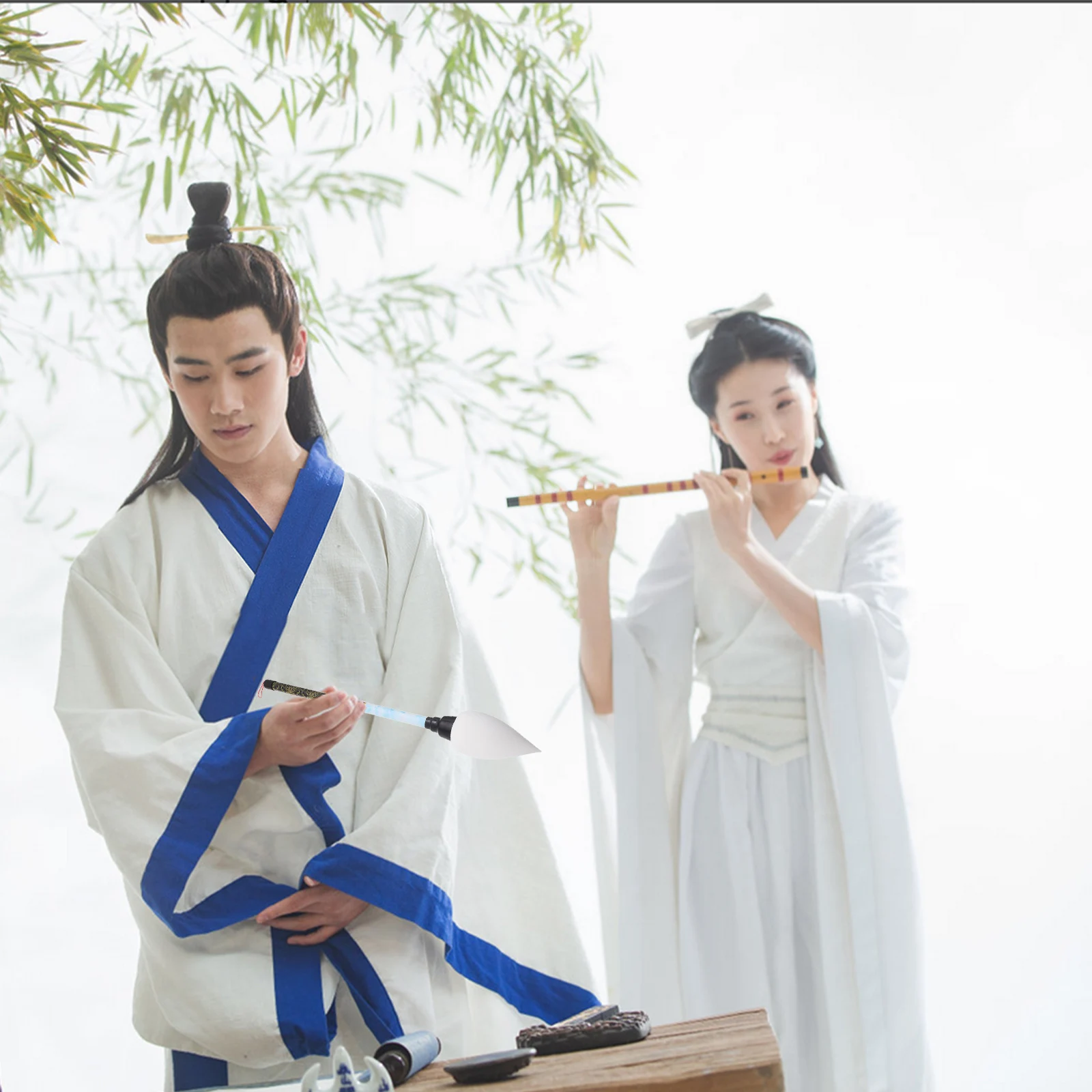

Soft Large Goat Hair Calligraphy Brush 50Cm Durable Traditional Chinese Painting Brush For Dance Props