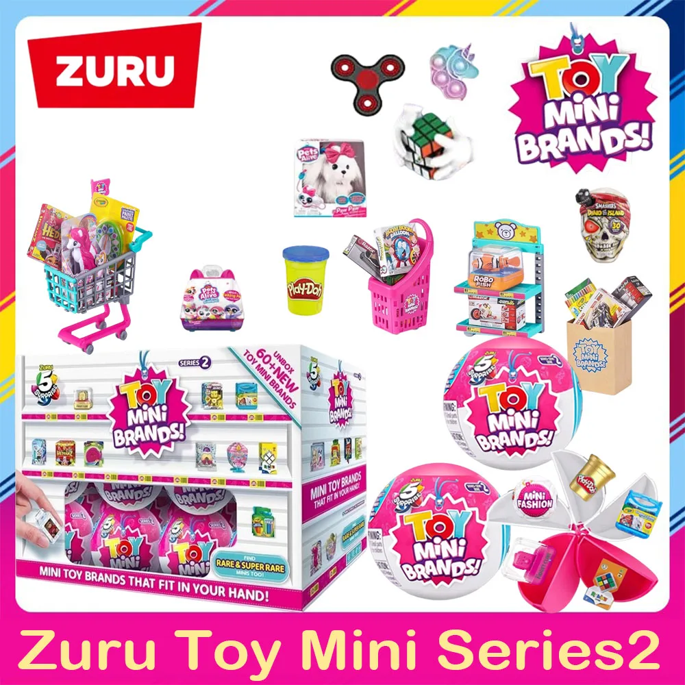 Zuru 5 Surprise Toy Mini Brands Supermarket  Mini Brands  Store 2 Toys Mystery Real Miniature Brands Collectibles offichal store