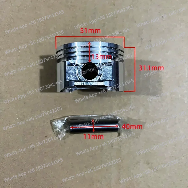 

Piston Ring Pin clamp spring For 51MM Robin Subaru EH09 EH09-2 EH09-2D 3.0HP engine TAN