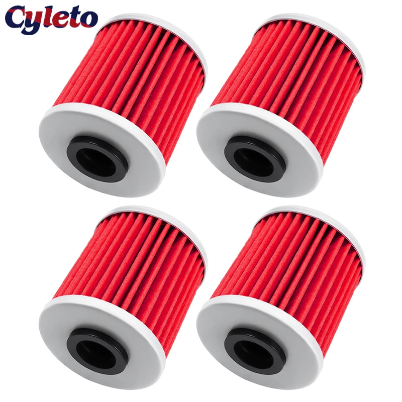 4/6 Pcs Motorcycle Oil Filter for Kawasaki KX250 KX250F KX250X KX450 KX450F KX450X KX450SR for Suzuki FL125 RMZ250 RMZ450 RMX450
