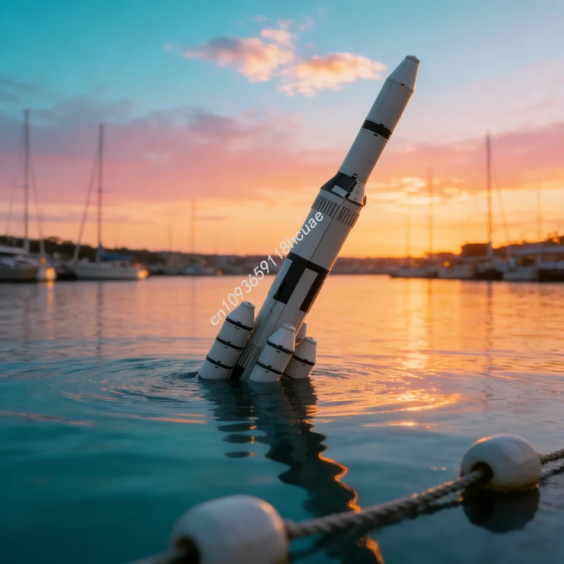 

598 деталей MOC Космический комплекс Saturn V D 1, модель для сборки, рождественский подарок, игрушка, строительные блоки, архитектурный конструктор, развивающий набор для самостоятельной сборки, креативный подарок