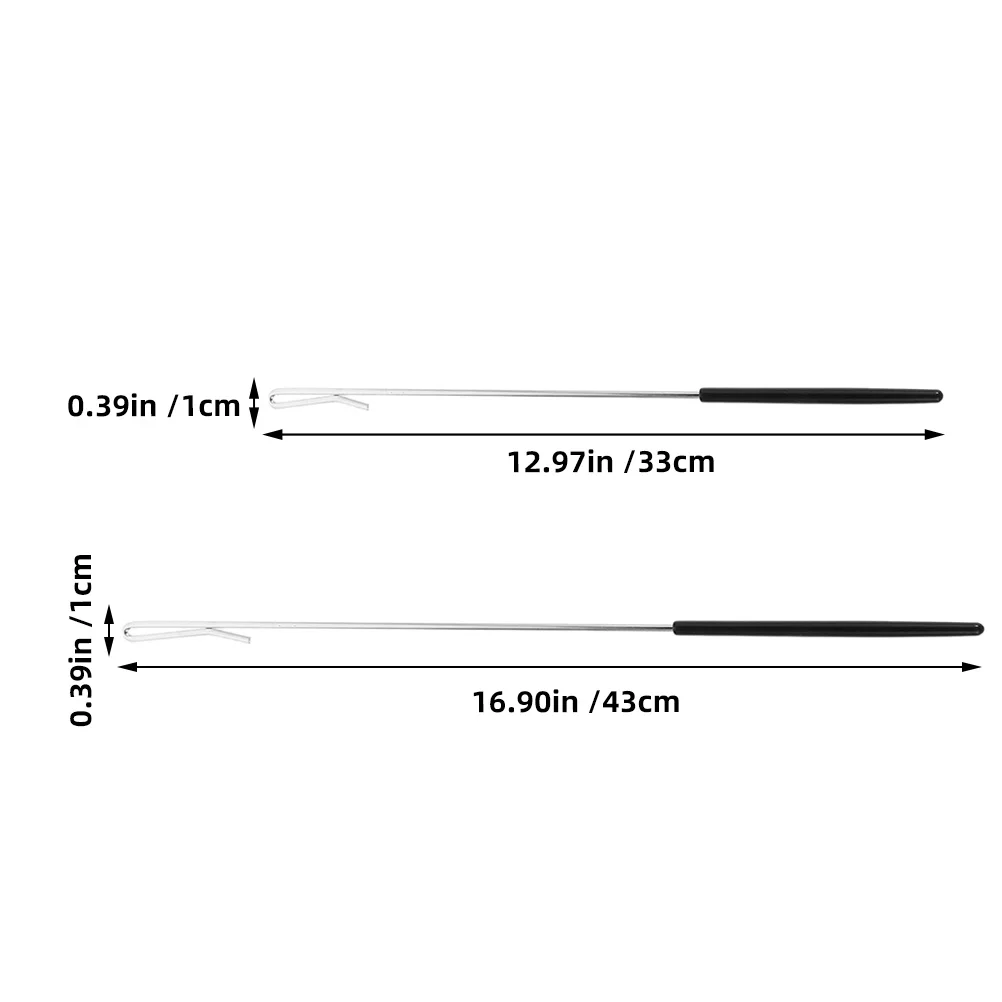 2 Stuks Marionet Hand Staaf Arm Controle Staaf Metaal met Mouw voor Ventriloquist Puppets Puppet Theater