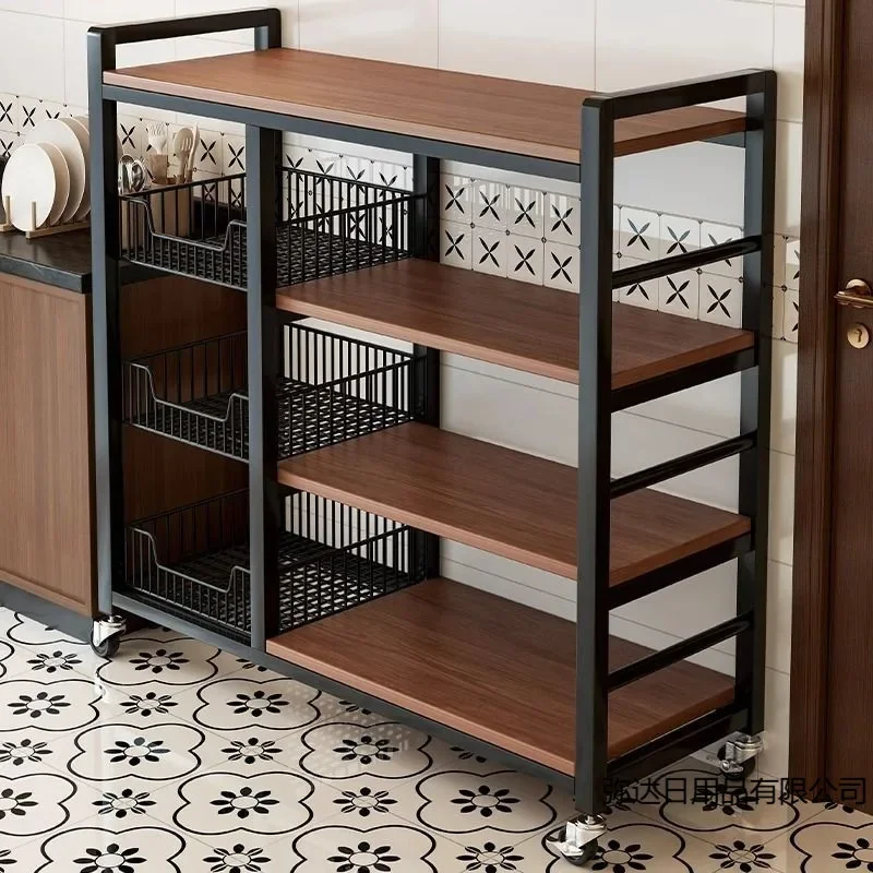 

Kitchen multi-functional rack floor-to-ceiling multi-layer fruit and vegetable storage rack