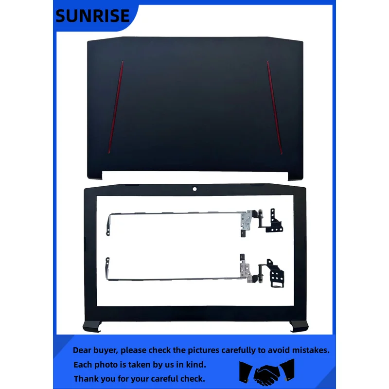 Cubierta Trasera LCD con Bisagras y Bisel para Acer Predator Helios 300 G3-571 G3-572 G3-573 N17C1
