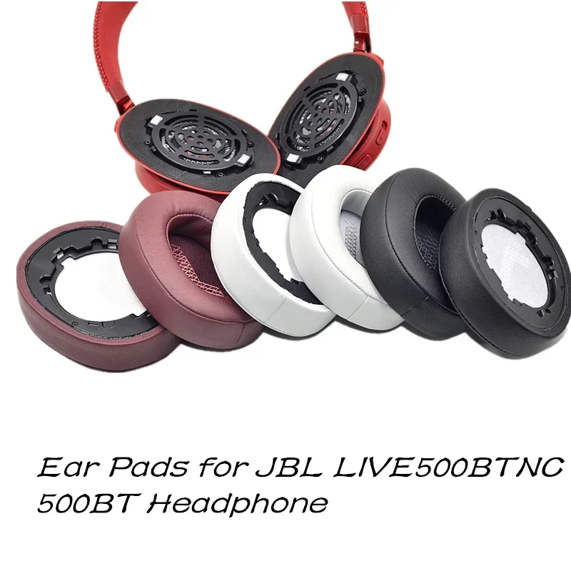 Almohadillas de repuesto para auriculares JBL LIVE500BTNC 500BT, almohadillas de espuma para los oídos, almohadillas para los oídos, almohadillas para los oídos, fundas para copas, 2 piezas
