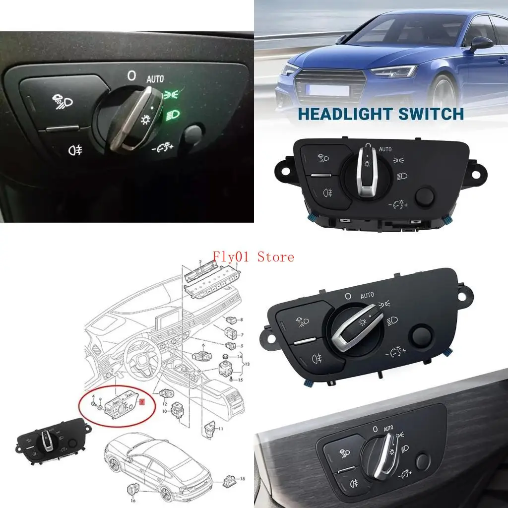 

Automotive Accessory Replacement Headlight Adjuster Switch 4M0941531AG