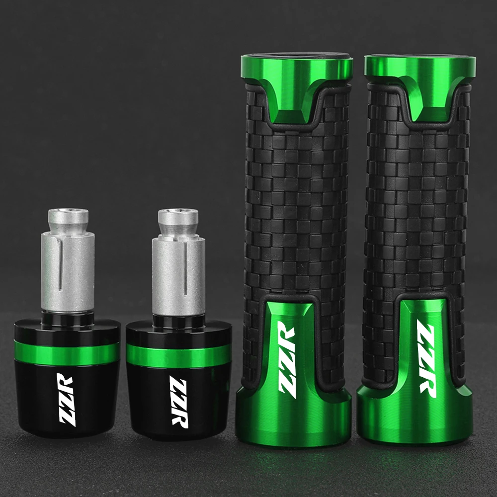 7/8\'\' 22mm Motorcycle handlebar grip end handle bar grips FOR KAWASAKI ZZR 600 1400 400 1200 ZZR600 ZZR1400 ZZR400 ZZR1200 ZZR