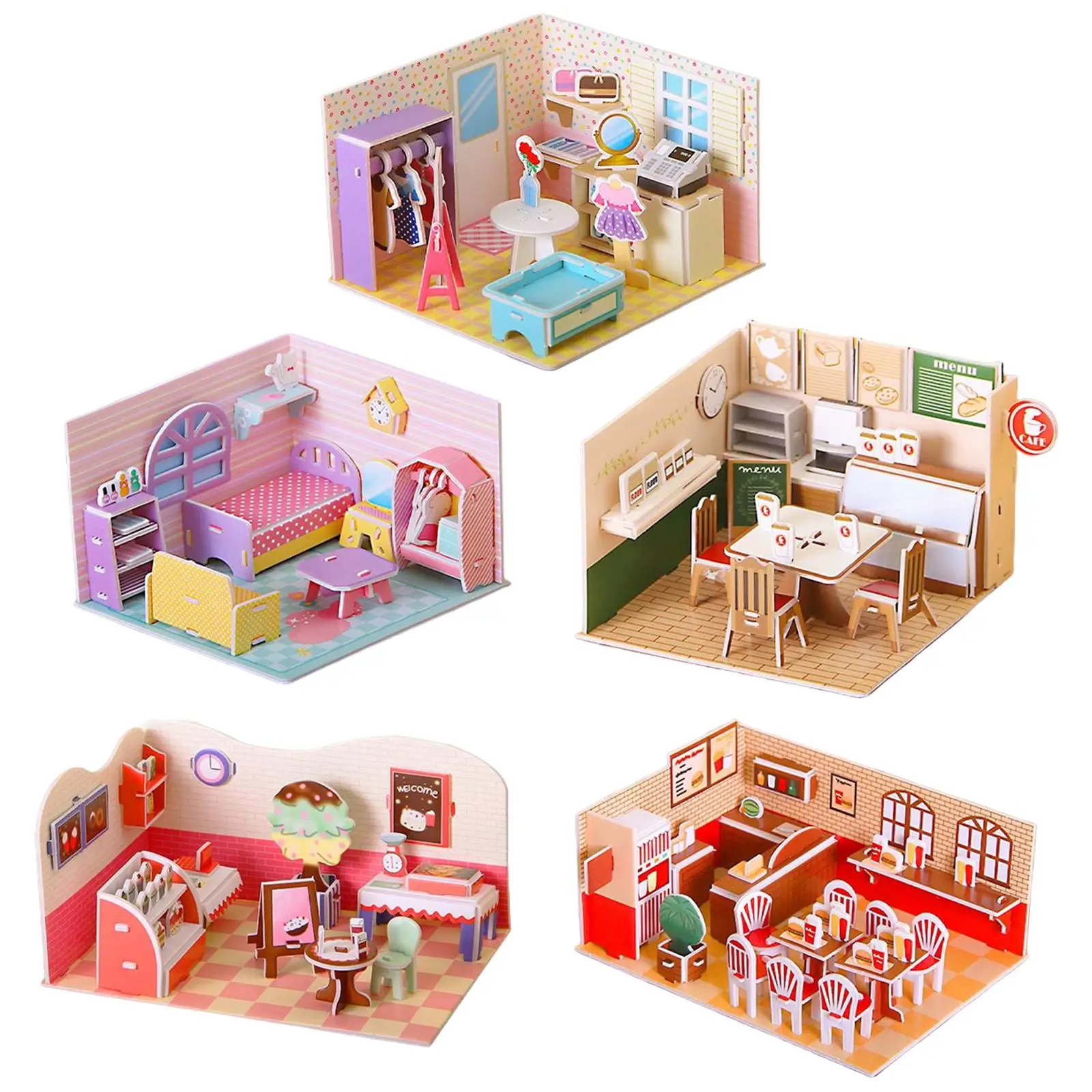 

DIY 3D игрушки-головоломки бумажная и пенопластовая доска DIY игрушечные модели строительные наборы для девочек и мальчиков