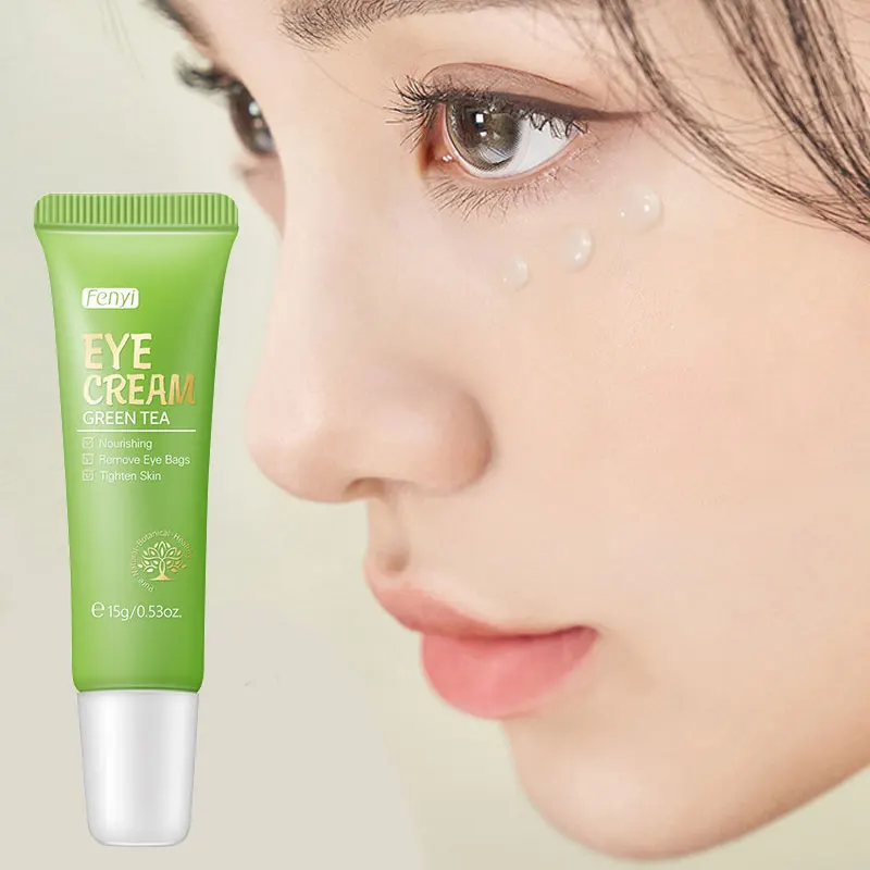 15g Green Tea Eye Cream Acid Anti-Wrinkle Anti Puffiness Korean Care Cosmetics Moisturizing Circles Products