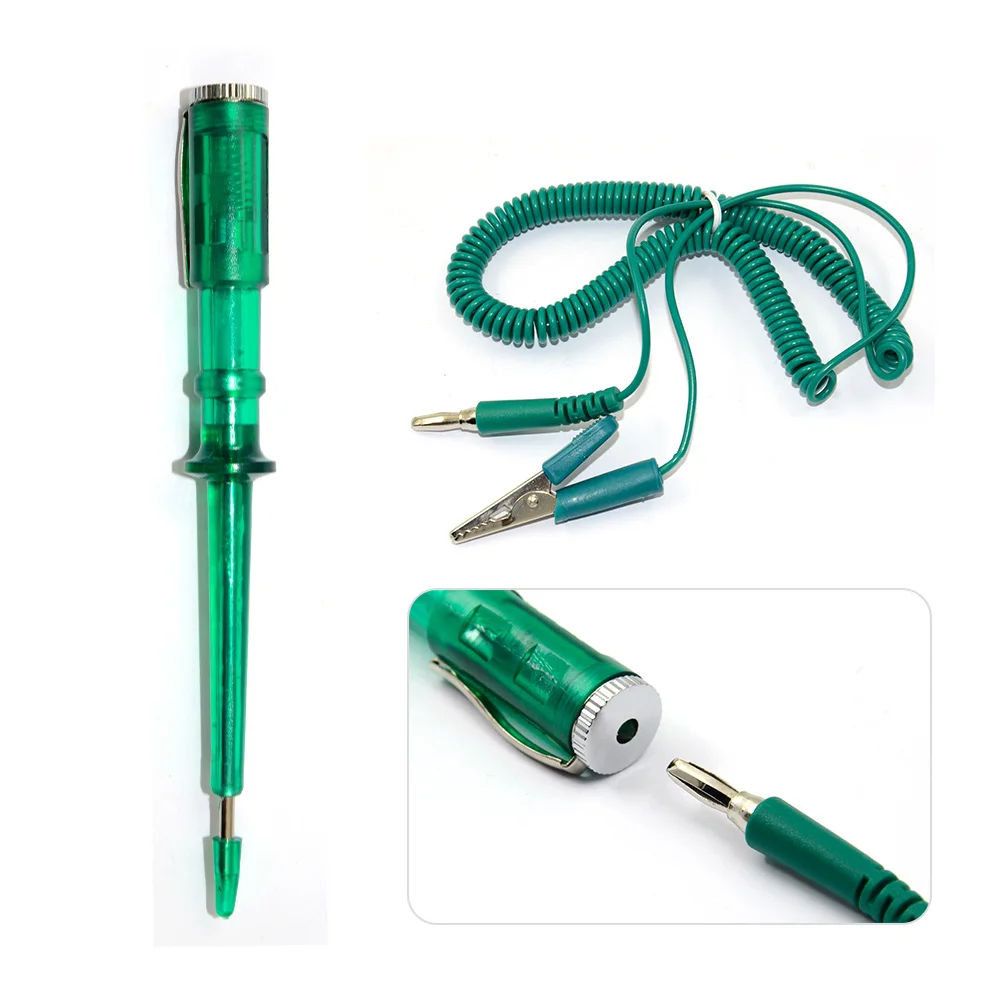 Car Circuit Tester Pen DC 6V 12V 24V Voltage Auto Vehicle Gauge Test Light Universally Car Circuit Tester Pen