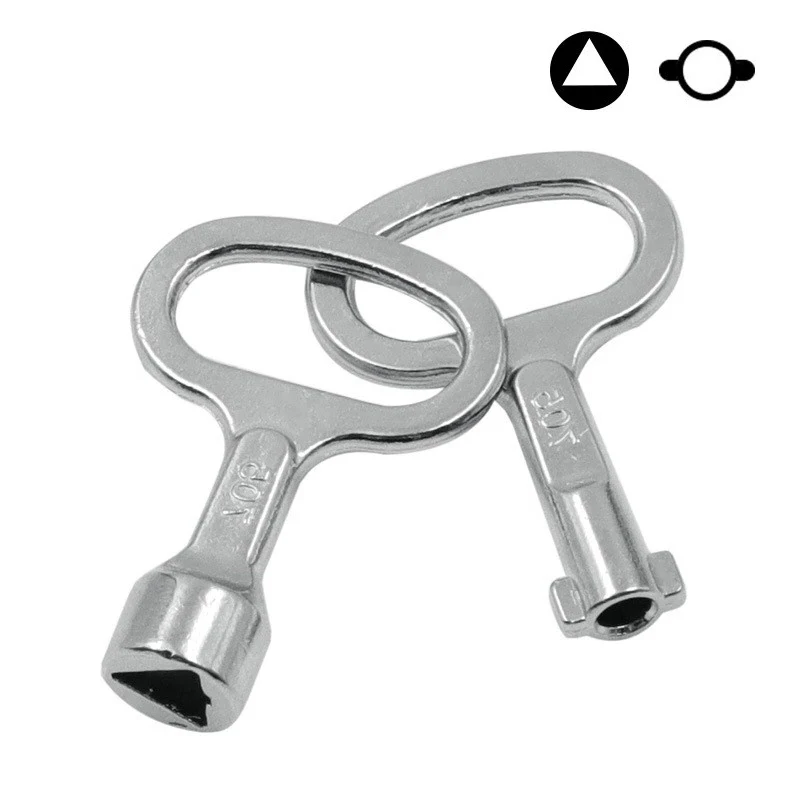 1 PC Chiave a taglio triangolare universale per scatola di distribuzione Chiave valvola Chiave dinamometrica Serratura elettrica per armadio Chiave per porta dell'ascensore