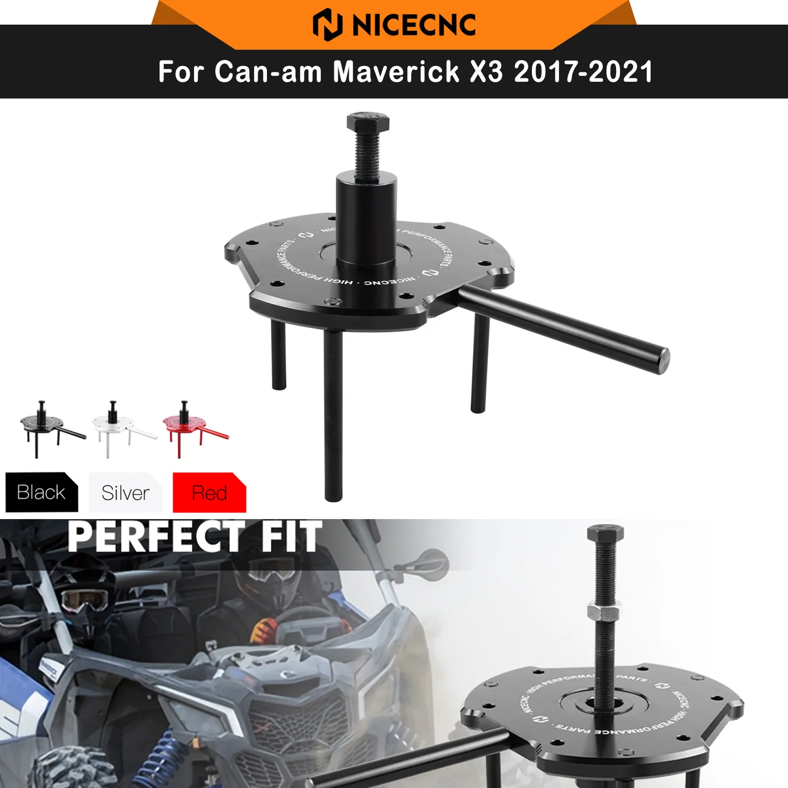 NICECNC For Can-am Maverick X3 UTV Primary secondary Clutch Removal Tool Kit For Can Am Maverick X3 2017-2021 R 4x4 XRS Turbo DP