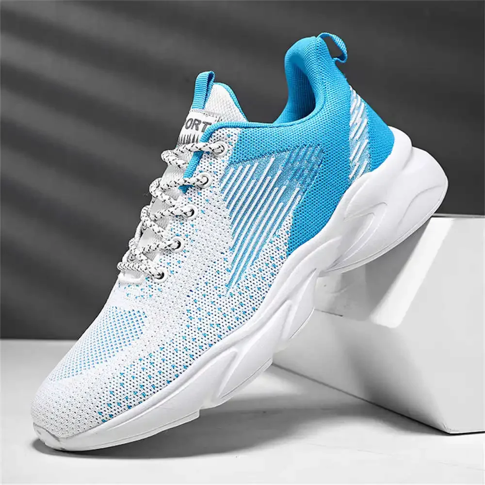 Blue Round Tip Man Big Size Sneakers Casual Lace Up Shoes Red Tennis Sports Vintage Deporte Designers Beskets Models