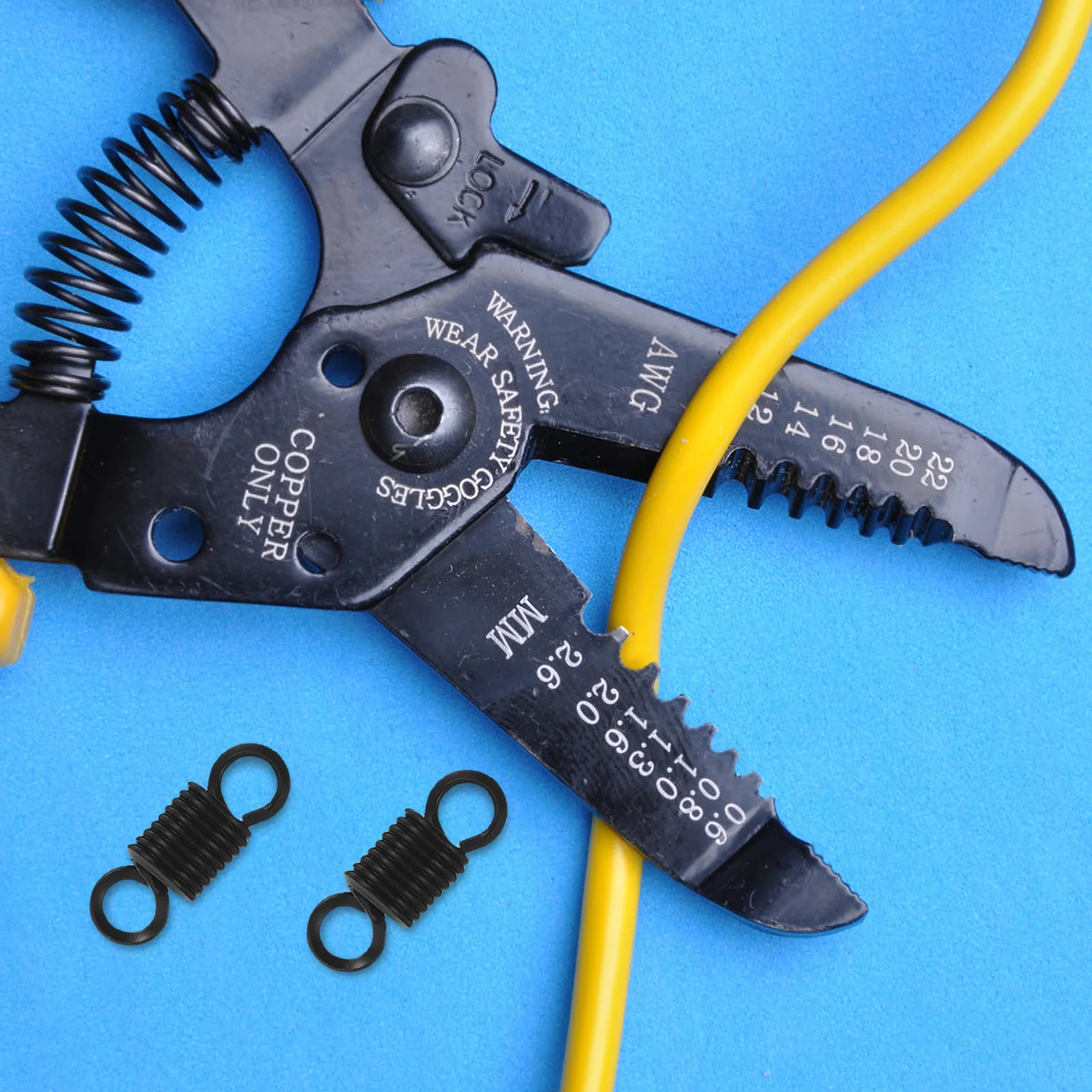 2 قطعة التوتر ل سلك متجرد سبائك الصلب استبدال متجرد كماشة الربيع سلك القاطع أداة الربيع تجريد أداة التوتر