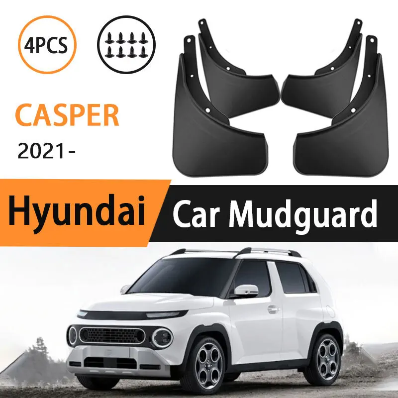 

Mudflaps Fender for Hyundai Casper AX1 EV 2021-2024 Mud Flaps Car Tire Front and Rear Wheels Fender Accessorie Front Rear Wheel