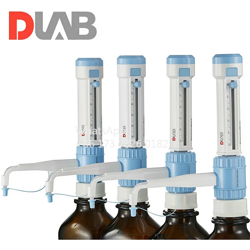 Fles Top Dispenser DispensMate DLab StepMate Stepper Zonder Bruine reagensfles Dragon Lab Merk Lab Kit Tool 1-10ml