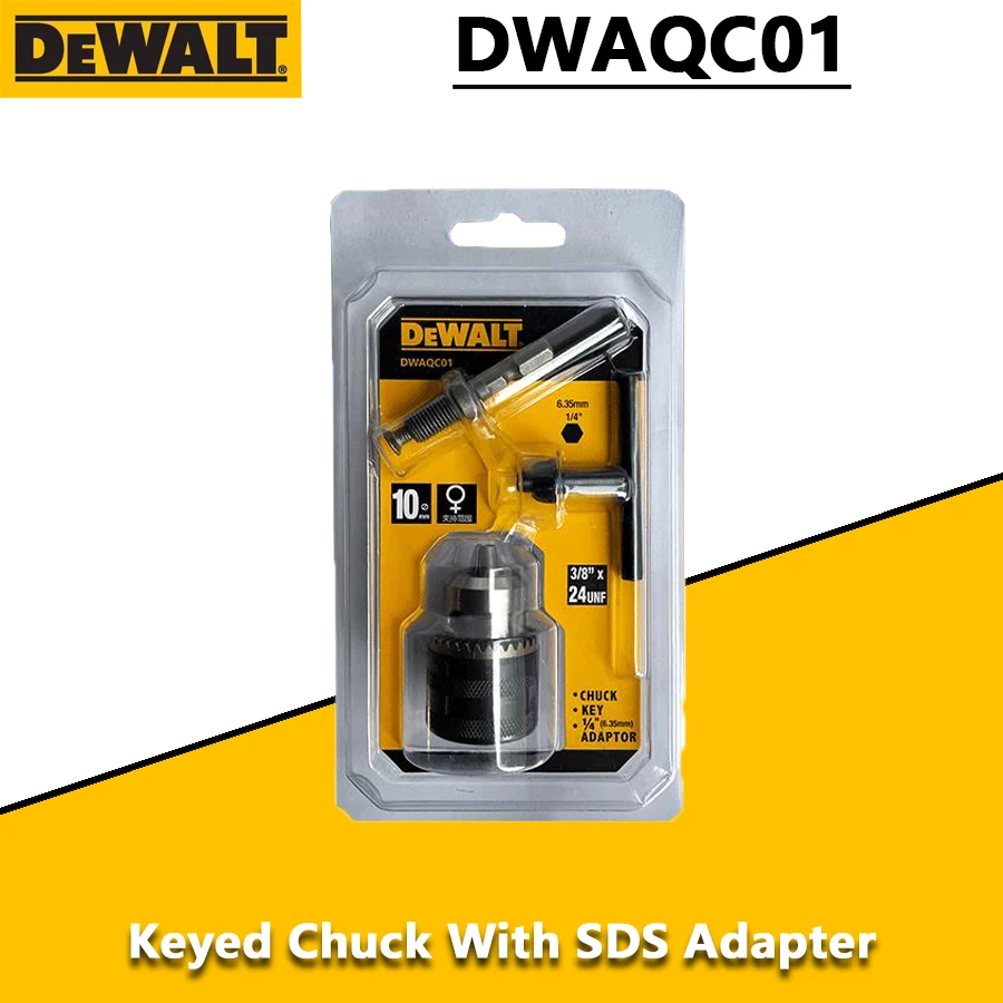 Imagem -03 - Dewalt-broca com Hexagonal Impacto Parafuso Adaptador Chuck Drill Thread Driver Quick Change Acessórios Comuns Sds Dwaqc01 4