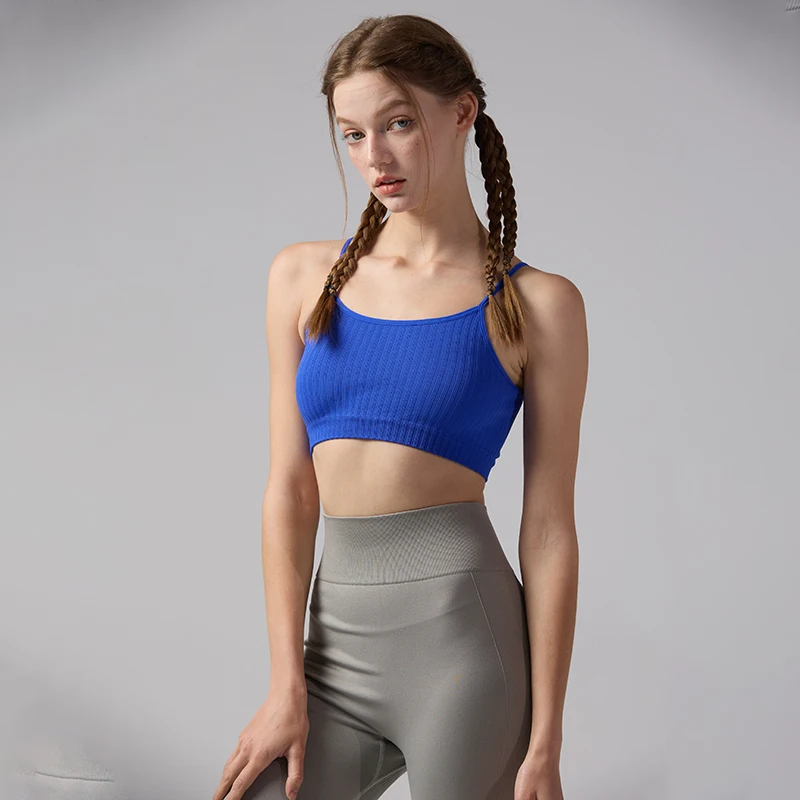 

Suspenders Corsets Sports Yoga Bra for Women High-elastic Fitness Tight Bodysuit Thread Bra Quick-drying Tank Tops Running Wear