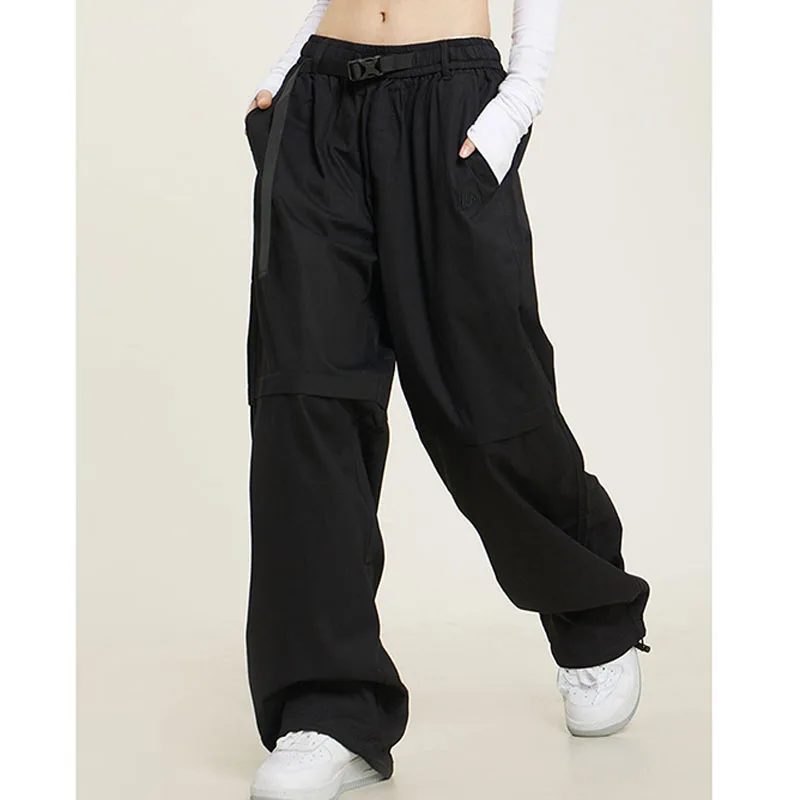 

New Autumn Fashion Label Drawstring American Wide Leg Leggings Loose and Versatile Handsome Men's and Women's Casual Work Pants