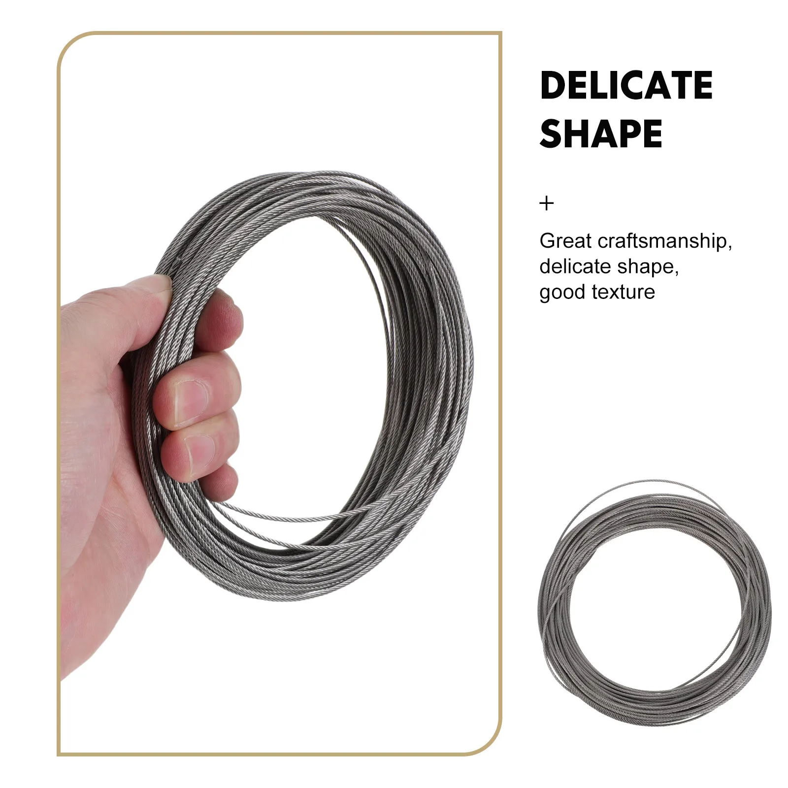 10 メートル 304 ステンレス鋼ワイヤーロープ 2 ミリメートル亜鉛メッキ鋼ケーブル庭屋外セキュリティフェンス固定用ヘビーデューティ強力な引張