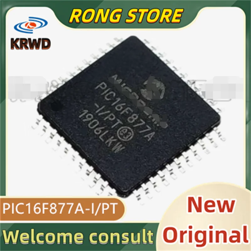 3PCS PIC16F877A-I/PT Novo Chip Original IC PIC16F877A-I PIC16F877A TQFP44
