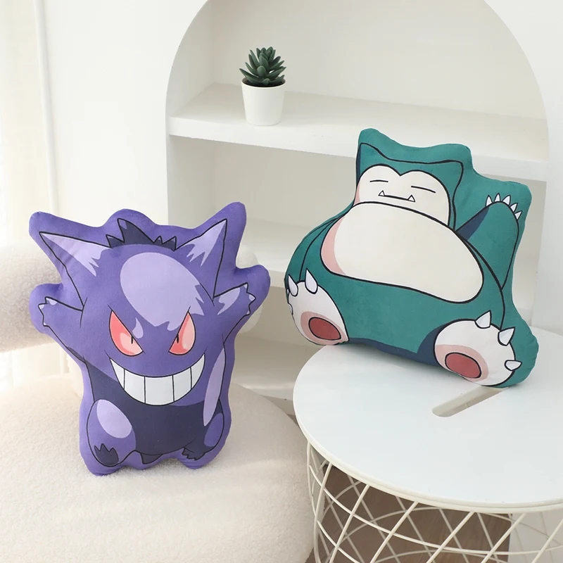 Cute Pokemon Plush Toy Kawaii Pikachu Charmander Gengar Squirtle Soft Sofa Cushion Rest Pillow Room Decor Gift For Friends