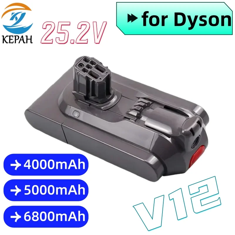 New Battery for For Dyson V12 Slim Cordless Compatible Series Models SV20, SV30, SV35, SV46 Vacuum Cleaner 25.5V 12800mAh