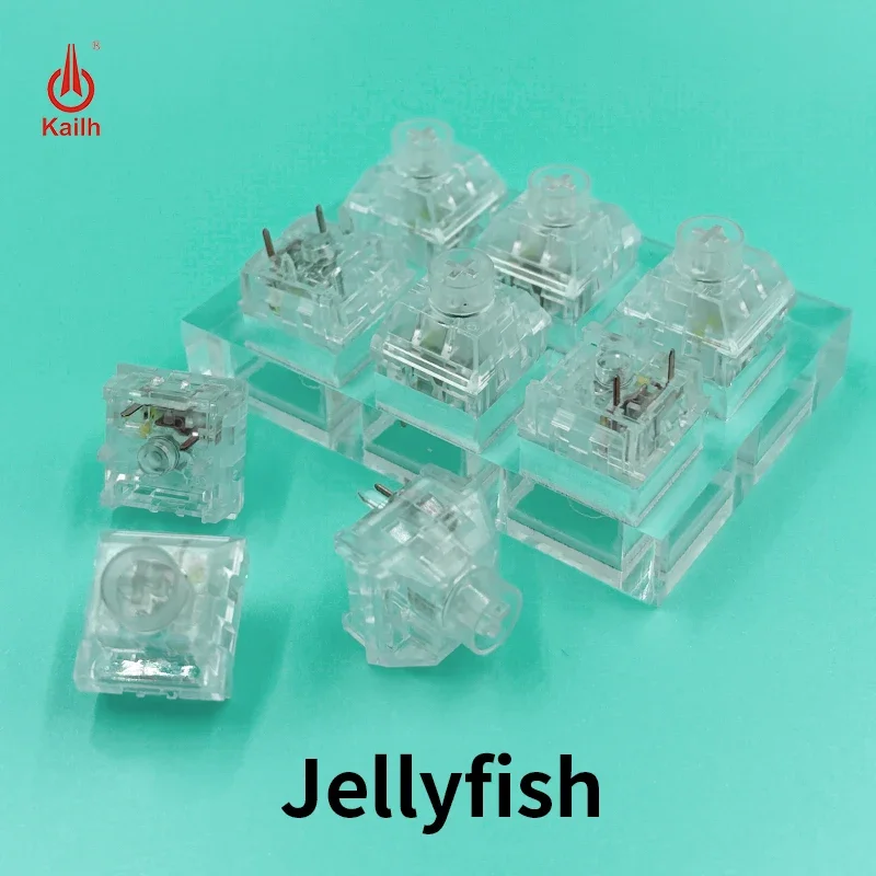 Kailh Box Jellyfish Switch Mechanical Keyboard Switch Waterproof And Dustproof Clicky Linear 5Pin Transparent Switches