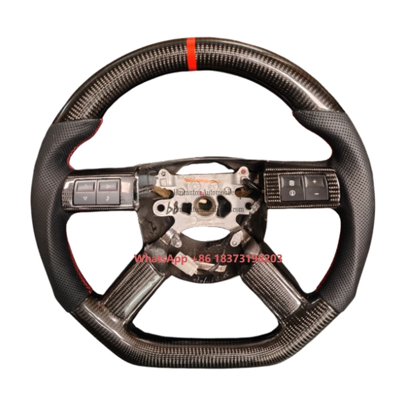 

New Product Wholesale Carbon Fiber Perforated Leather Grip Steering Wheel for Chrysler 300C Car Steering Wheel